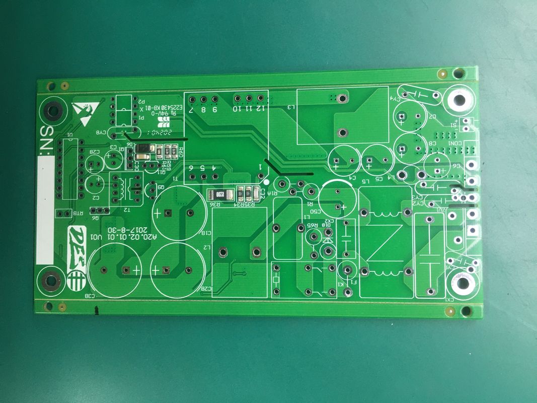 2 Schichten 2,4 mm schweres Kupfer 4OZ-PCB-Bare Board Stromschutz mit bleifreiem HASL FR4