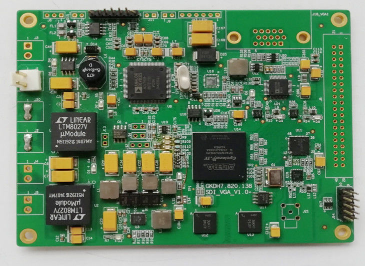 Doppelseitiges PCB-Bauverfahren HASL ENIG OSP Neue Energie-Schaltplatte mit Standoffs
