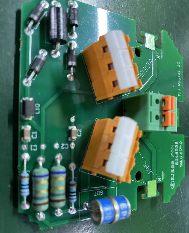 Telekommunikationsgeräte Kupfer-PCB mit LW/LS Min. von 0,05 mm und schwarzer Seidenblende