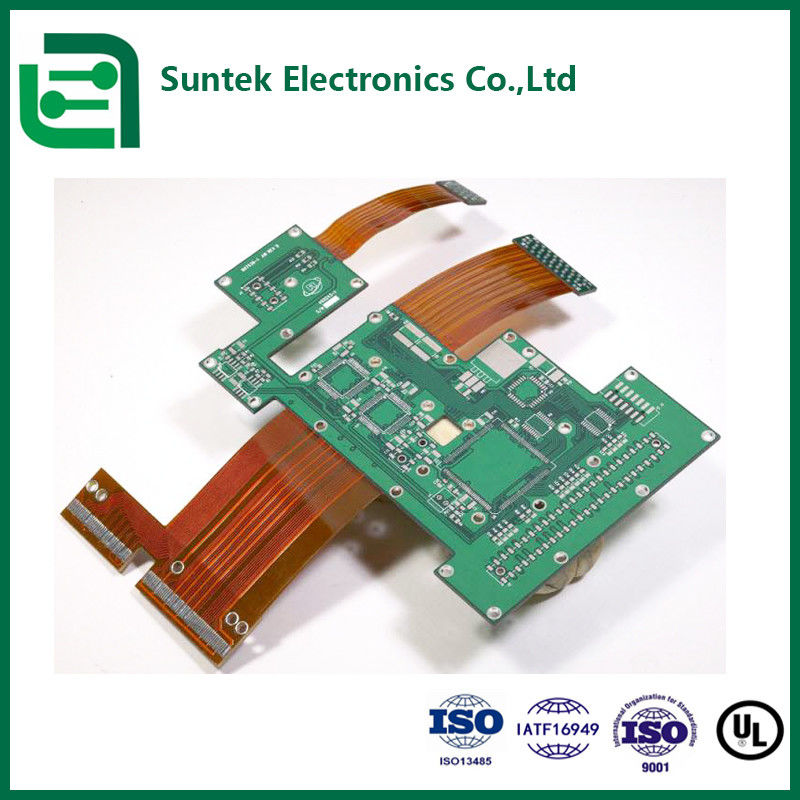 China und Kambodscha FPC Flexible Assembly PCBA mit FR1 und Gold Finger 0,13um Oberflächenveredelung