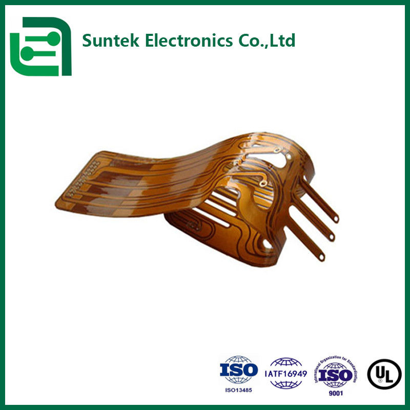 China / Kambodscha Suntek Custom FPC-Schaltplatte Flexible PCBA mit Lochdurchmesser H /-0,05mm 2mil