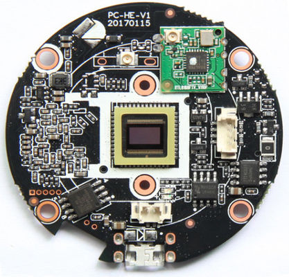 Pcb Assy Black FR4 HDI-PCB-Montage Impedanzsteuerung SMT 0201 Montage