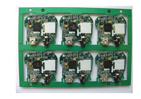 Schnelldreh-PCB-Montage Vertragshersteller Grüne Seide mit ENIG 2U Oberfläche RoHS